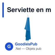 Serviette en microfibre personnalisable ATOLL 100 avec logo - Miniature 6