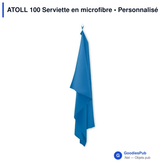 Serviette en microfibre personnalisable ATOLL 100 avec logo - Image 6