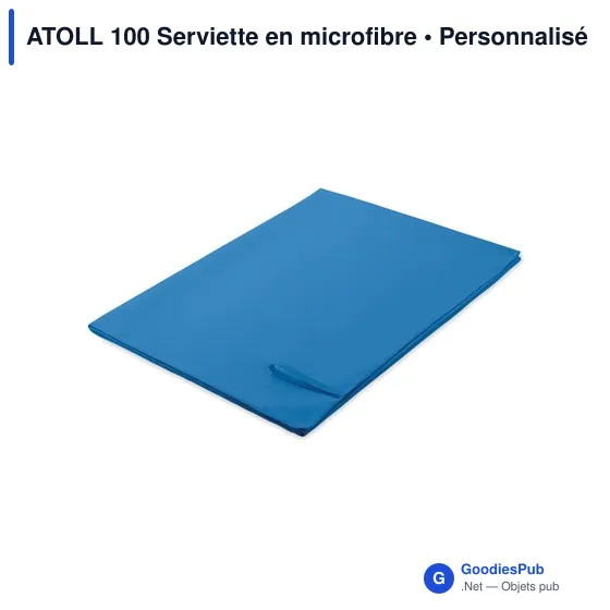 Serviette en microfibre personnalisable ATOLL 100 avec logo - Image 7
