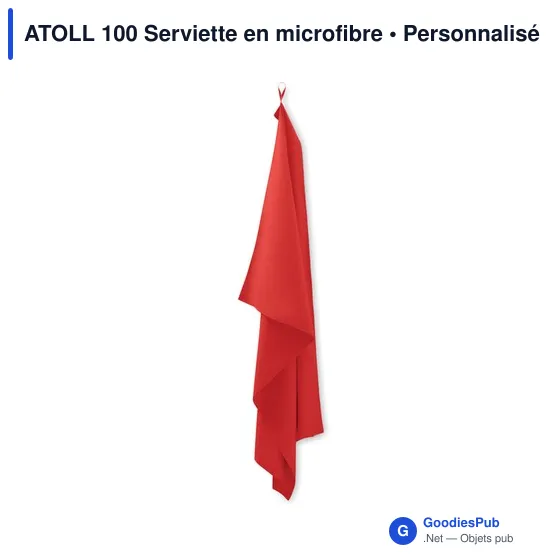 Serviette en microfibre personnalisable ATOLL 100 avec logo - Image 9