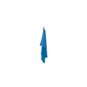 Variante bleu royal - Serviette en microfibre personnalisable ATOLL 100 avec logo