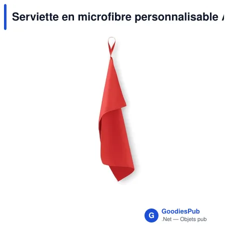 Serviette en microfibre personnalisable ATOLL 30 avec logo
