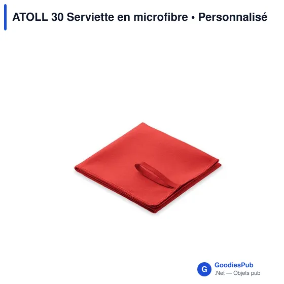 Serviette en microfibre personnalisable ATOLL 30 avec logo - Image 2