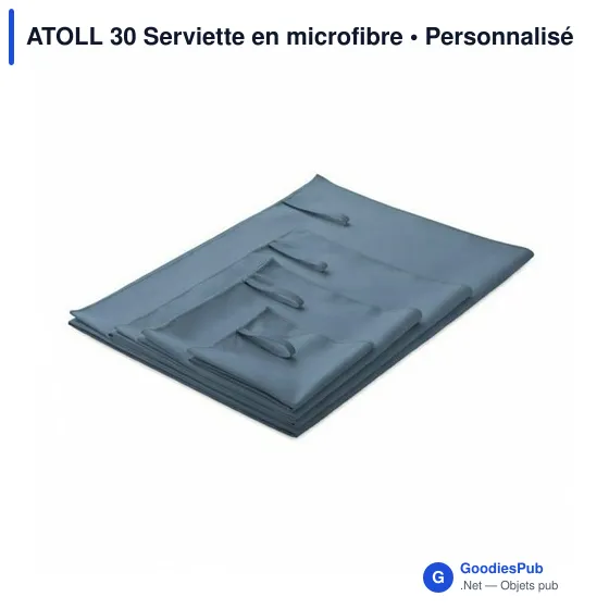 Serviette en microfibre personnalisable ATOLL 30 avec logo - Image 11