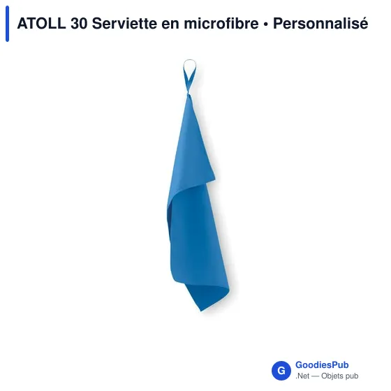 Serviette en microfibre personnalisable ATOLL 30 avec logo - Image 12