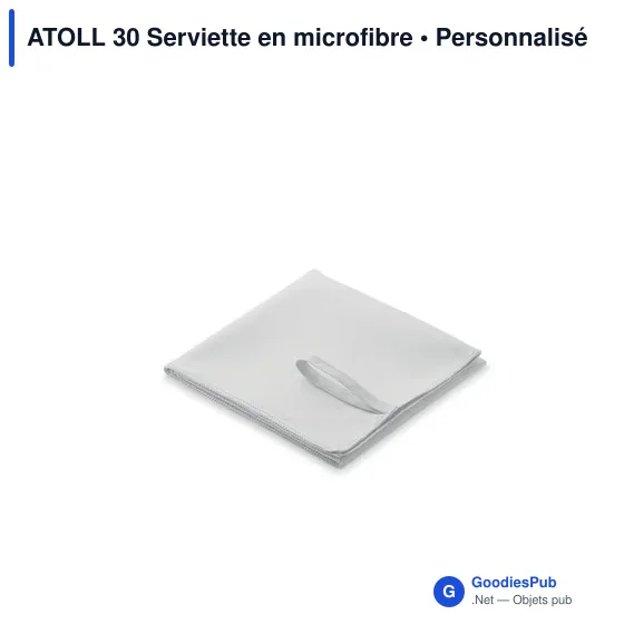Serviette en microfibre personnalisable ATOLL 30 avec logo - Image 6