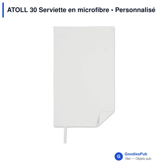 Serviette en microfibre personnalisable ATOLL 30 avec logo - Image 7