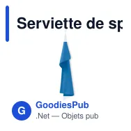 Serviette de sport personnalisable ATOLL 50 avec logo - Miniature 1
