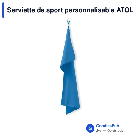 Serviette de sport personnalisable ATOLL 50 avec logo