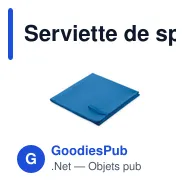 Serviette de sport personnalisable ATOLL 50 avec logo - Miniature 2
