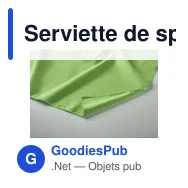 Serviette de sport personnalisable ATOLL 50 avec logo - Miniature 12