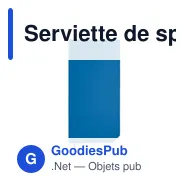 Serviette de sport personnalisable ATOLL 50 avec logo - Miniature 3