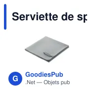 Serviette de sport personnalisable ATOLL 50 avec logo - Miniature 5