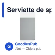 Serviette de sport personnalisable ATOLL 50 avec logo - Miniature 6