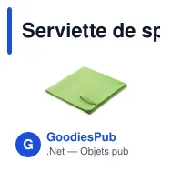 Serviette de sport personnalisable ATOLL 50 avec logo - Miniature 9