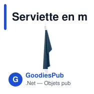 Serviette en microfibre personnalisable ATOLL 70 avec logo - Miniature 1
