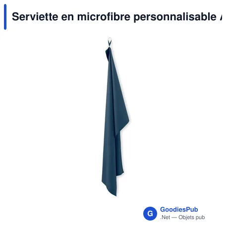 Serviette en microfibre personnalisable ATOLL 70 avec logo