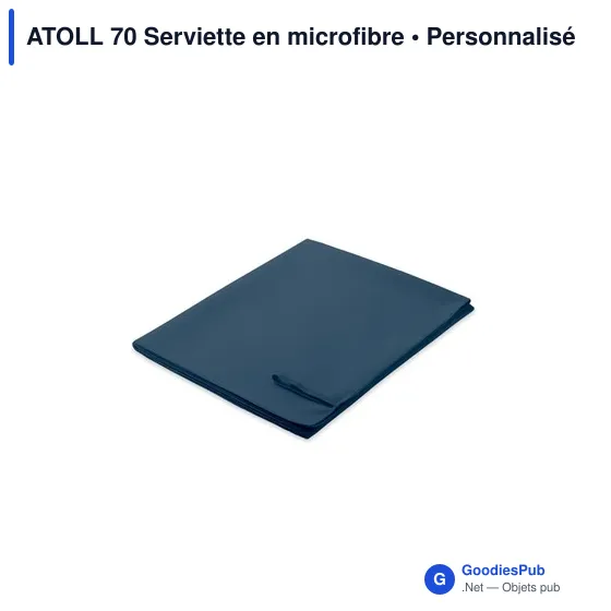 Serviette en microfibre personnalisable ATOLL 70 avec logo - Image 2