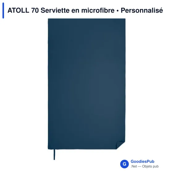 Serviette en microfibre personnalisable ATOLL 70 avec logo - Image 3