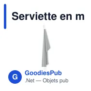 Serviette en microfibre personnalisable ATOLL 70 avec logo - Miniature 4