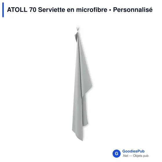 Serviette en microfibre personnalisable ATOLL 70 avec logo - Image 4