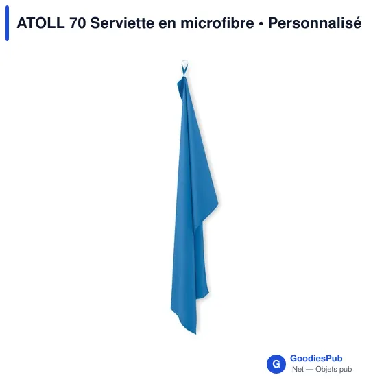 Serviette en microfibre personnalisable ATOLL 70 avec logo - Image 7