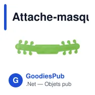Attache-masque personnalisable Alice avec logo - Écologique et pratique - Miniature 1
