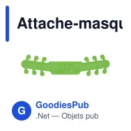 Attache-masque personnalisable Alice avec logo - Écologique et pratique - Miniature 2