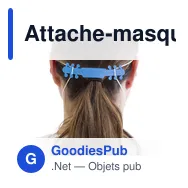 Attache-masque personnalisable Alice avec logo - Écologique et pratique - Miniature 4