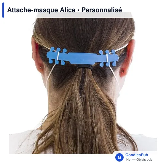 Attache-masque personnalisable Alice avec logo - Écologique et pratique - Image 4