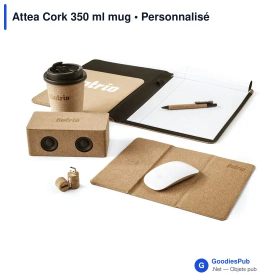 Mug isotherme personnalisable Attea Cork 350 ml avec logo - Image 10