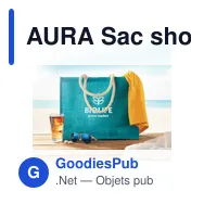 AURA Sac shopping en jute - Miniature 11