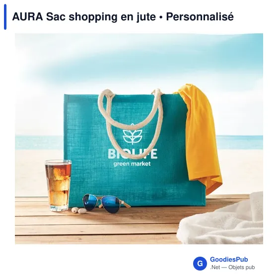 AURA Sac shopping en jute - Image 11