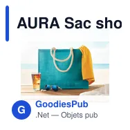AURA Sac shopping en jute - Miniature 12