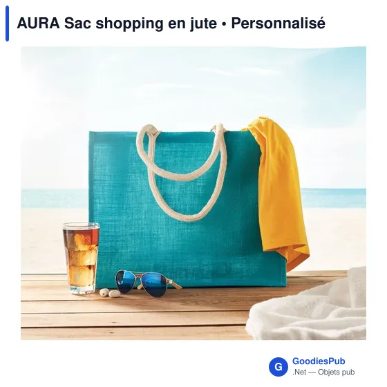 AURA Sac shopping en jute - Image 12