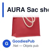 AURA Sac shopping en jute - Miniature 4