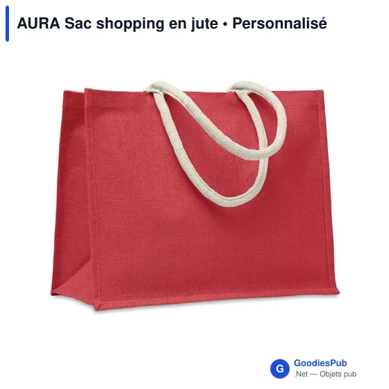 AURA Sac shopping en jute - Image 4