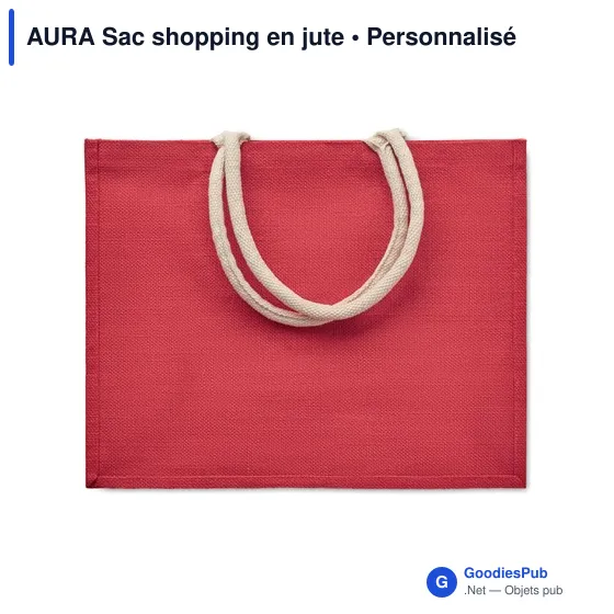 AURA Sac shopping en jute - Image 5