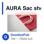 AURA Sac shopping en jute - Miniature 7