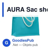 AURA Sac shopping en jute - Miniature 8