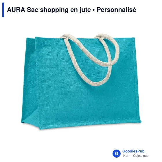 AURA Sac shopping en jute - Image 8