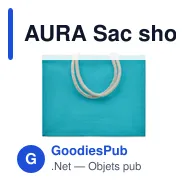 AURA Sac shopping en jute - Miniature 9