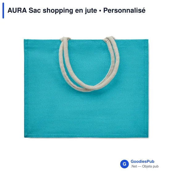 AURA Sac shopping en jute - Image 9