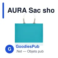 AURA Sac shopping en jute - Miniature 10