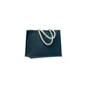 Variante bleu - AURA Sac shopping en jute