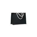Variante noir - AURA Sac shopping en jute