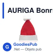 AURIGA Bonnet de Noël en tricot - Miniature 1