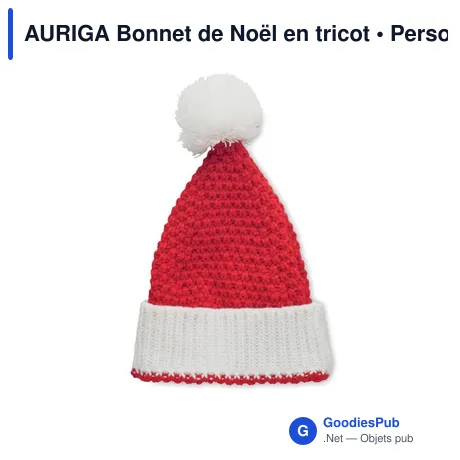 AURIGA Bonnet de Noël en tricot