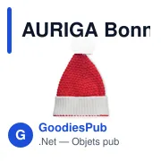 AURIGA Bonnet de Noël en tricot - Miniature 2