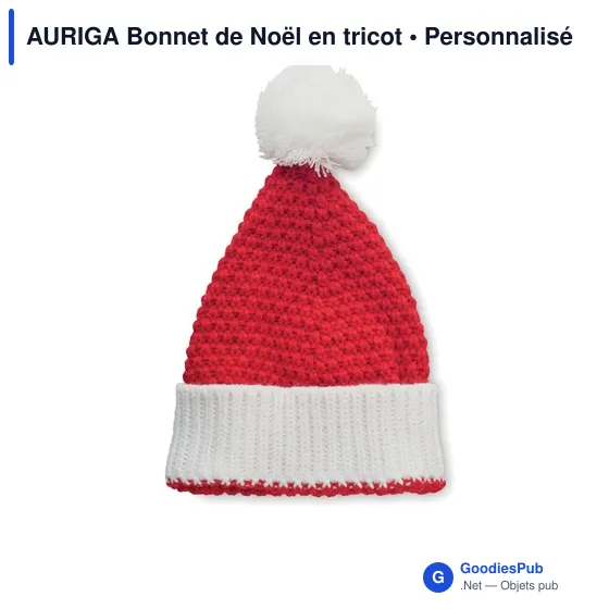 AURIGA Bonnet de Noël en tricot - Image 2